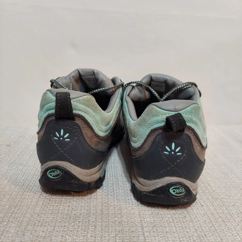 Oboz Women's‎ Sapphire B-Dry Hiking Trail Shoes Gray Blue Womens 10.5